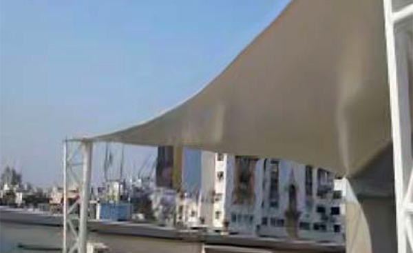 7705 Ultra Durable PVC Coated Blockout Fabric 850 GSM Providing Complete Light Blocking and Weatherproof Protection, Fire Retardant Treated, Suitable for Advertising Banners, Truck Covers, and Protective Flooring